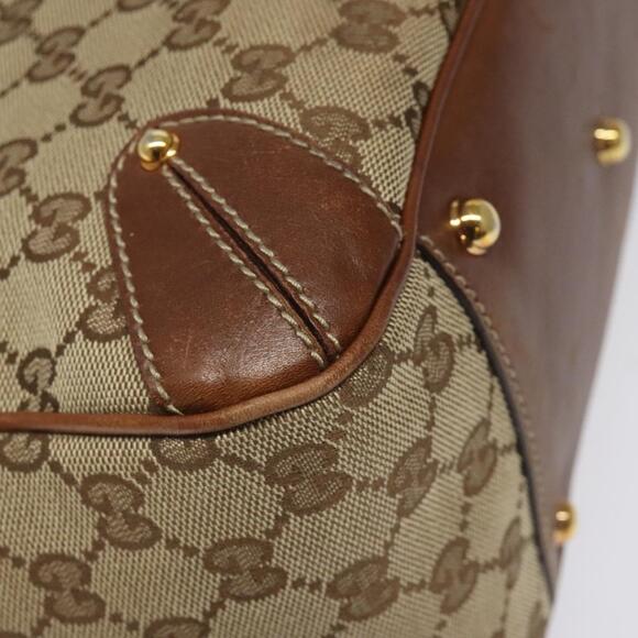 GUCCI GG Canvas Tote Bag Beige Gold - Picture 13 of 16
